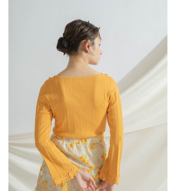 GRACE CONTINENTAL「ウェーブリブニットトップ」|ニット・セーター|