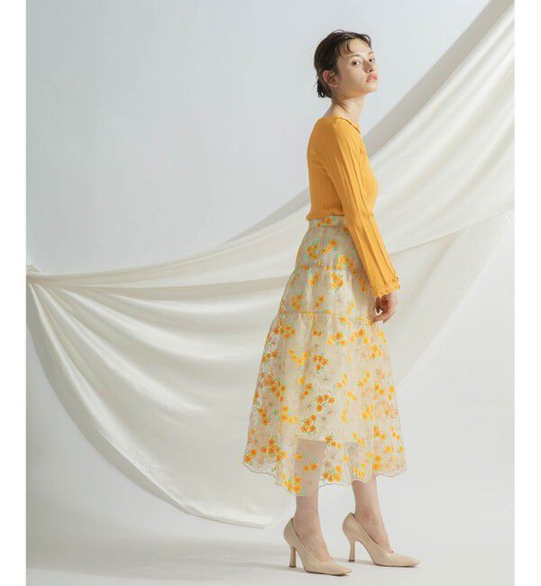 GRACE CONTINENTAL「ウェーブリブニットトップ」|ニット・セーター|