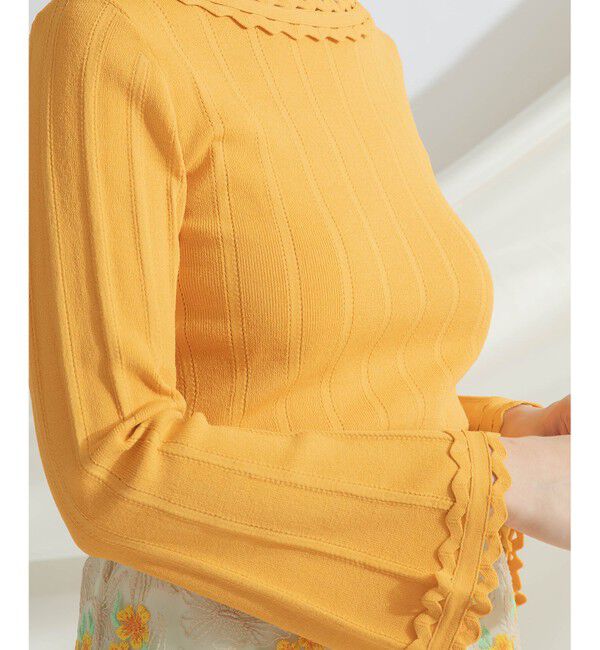 GRACE CONTINENTAL「ウェーブリブニットトップ」|ニット・セーター|