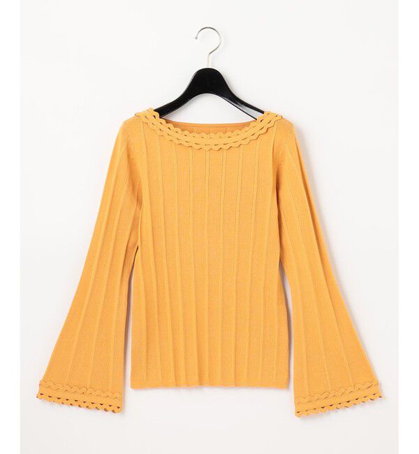 GRACE CONTINENTAL「ウェーブリブニットトップ」|ニット・セーター|