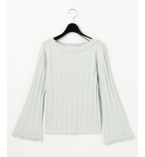 GRACE CONTINENTAL「ウェーブリブニットトップ」|ニット・セーター|