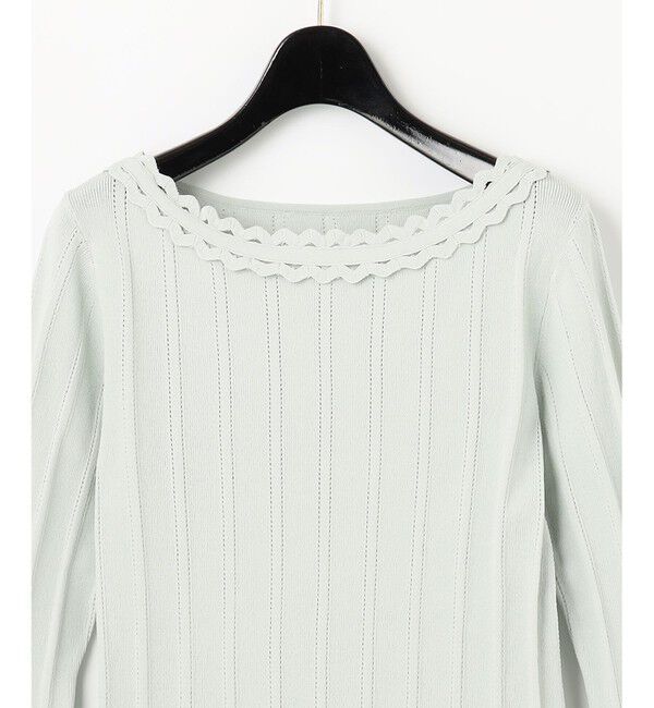 GRACE CONTINENTAL「ウェーブリブニットトップ」|ニット・セーター|