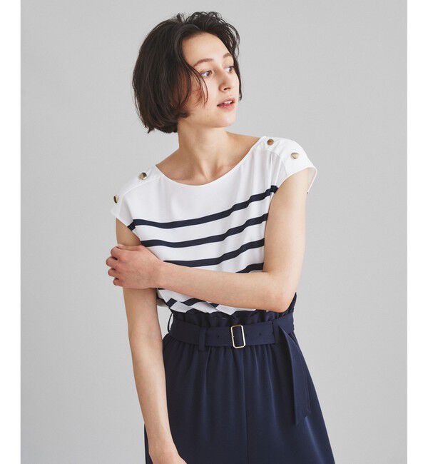  「ボーダーコンビサロペット」|オールインワン|