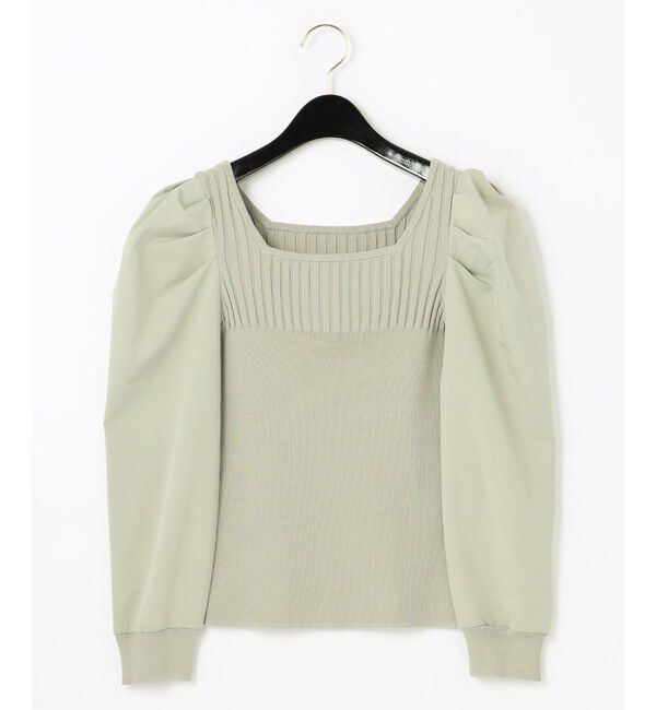  「スクエアリブニットトップ」|ニット・セーター|