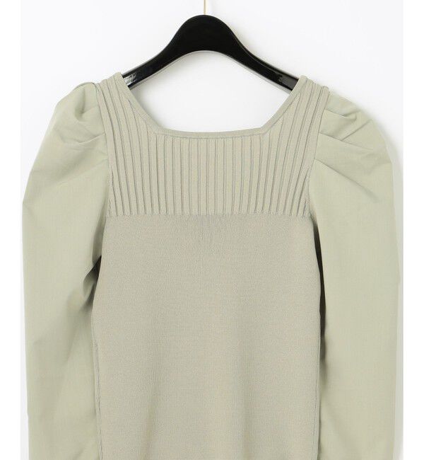  「スクエアリブニットトップ」|ニット・セーター|