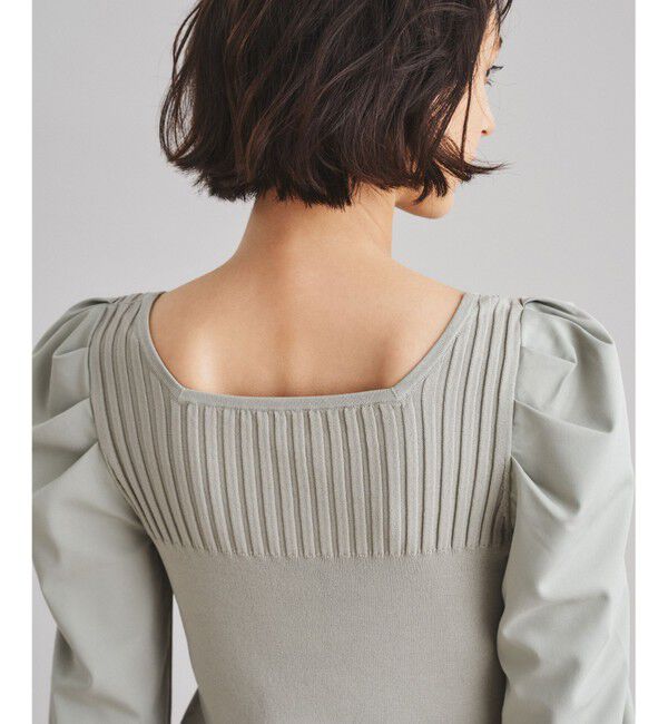  「スクエアリブニットトップ」|ニット・セーター|