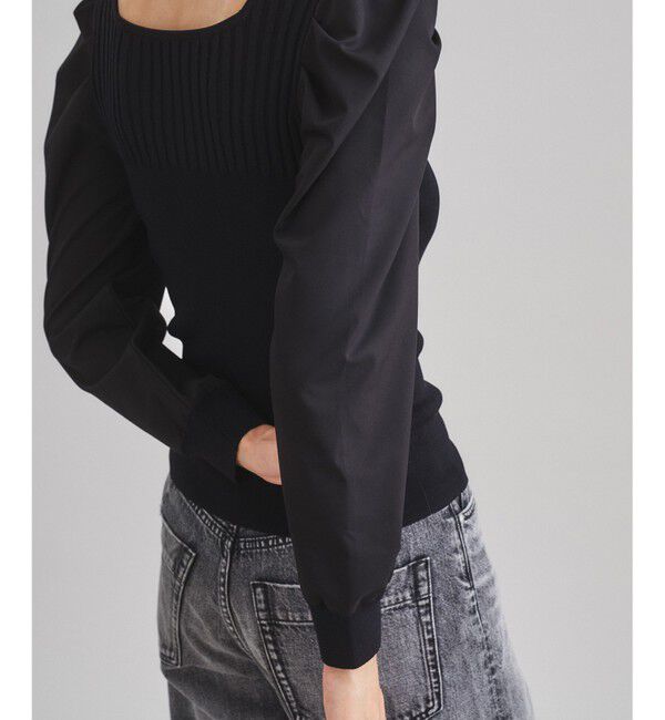  「スクエアリブニットトップ」|ニット・セーター|