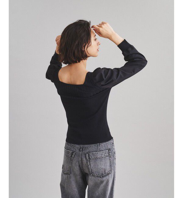  「スクエアリブニットトップ」|ニット・セーター|