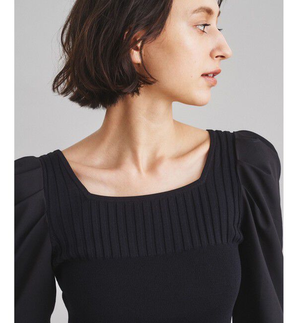  「スクエアリブニットトップ」|ニット・セーター|