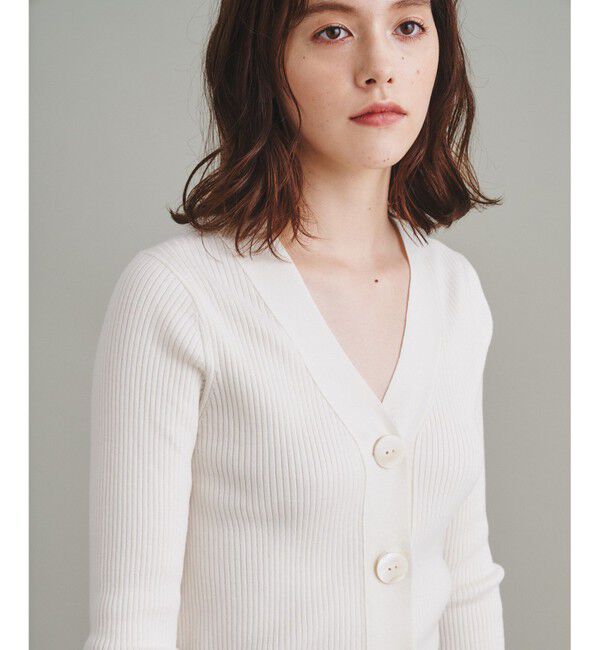  「リブニットカーディガン」|カーディガン|