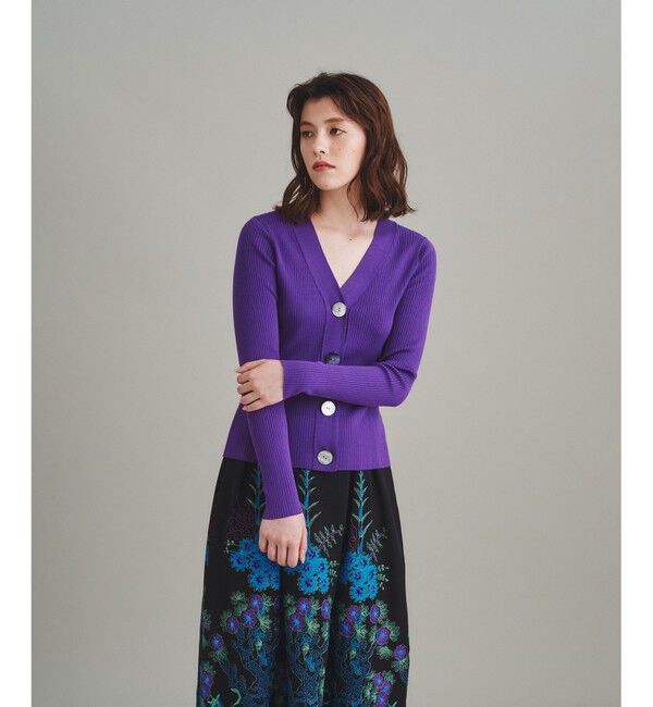  「リブニットカーディガン」|カーディガン|