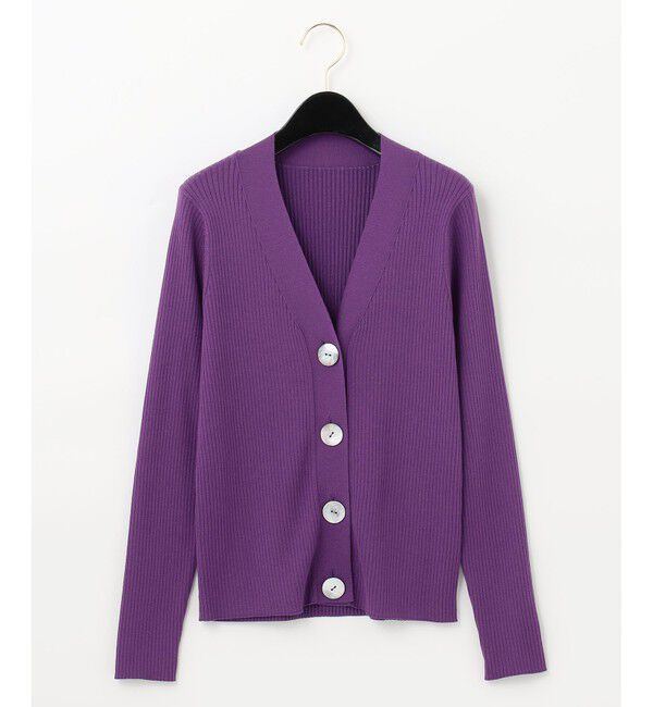  「リブニットカーディガン」|カーディガン|