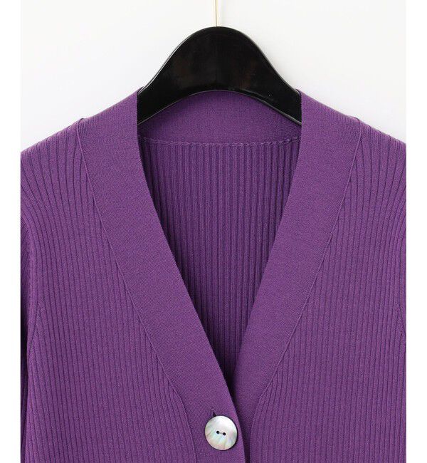  「リブニットカーディガン」|カーディガン|