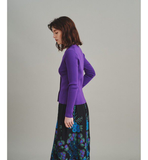  「リブニットカーディガン」|カーディガン|