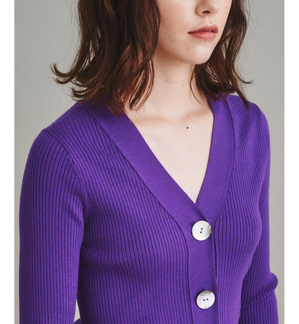  「リブニットカーディガン」|カーディガン|