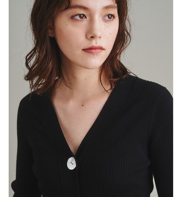  「リブニットカーディガン」|カーディガン|