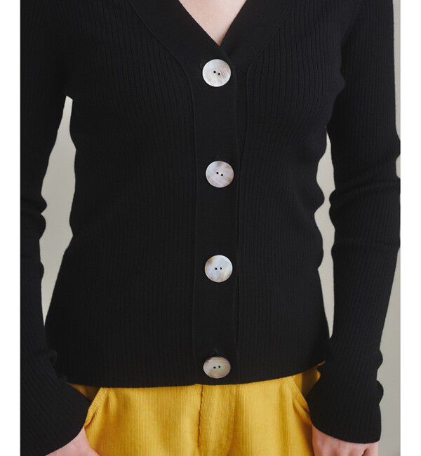 「リブニットカーディガン」|カーディガン|
