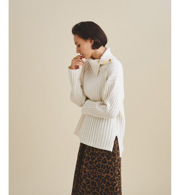  「オフタートルリブニット」|ニット・セーター|