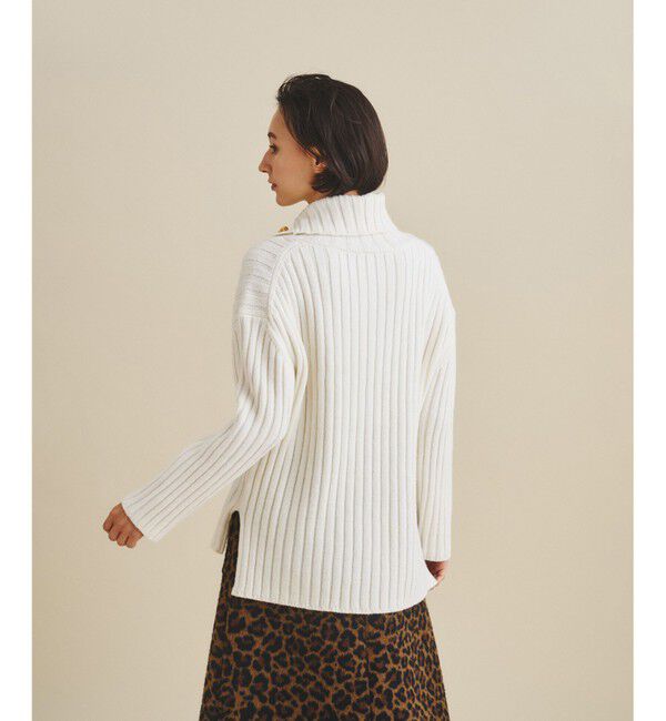  「オフタートルリブニット」|ニット・セーター|