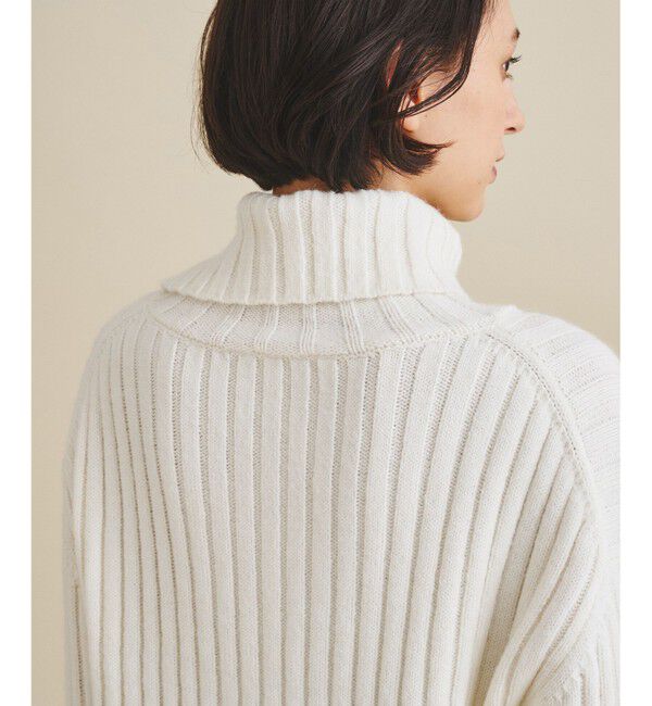  「オフタートルリブニット」|ニット・セーター|