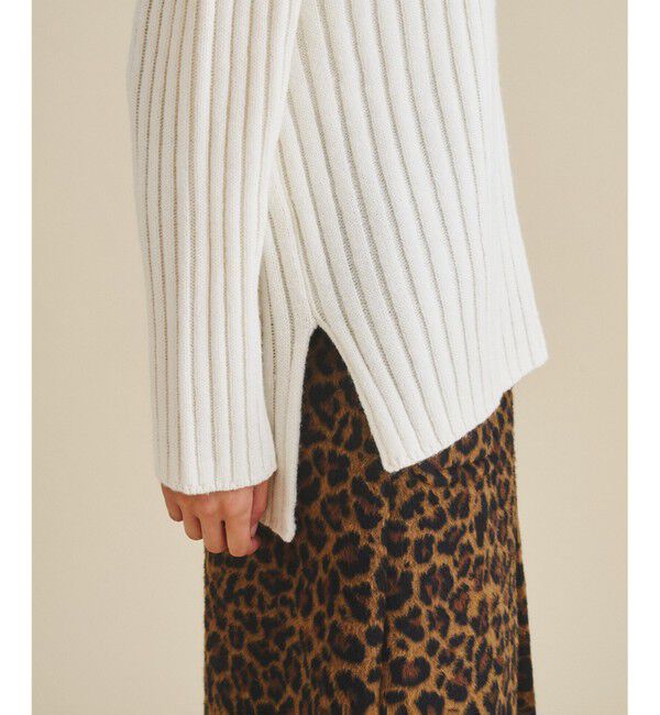  「オフタートルリブニット」|ニット・セーター|