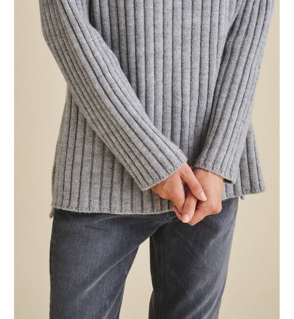  「オフタートルリブニット」|ニット・セーター|