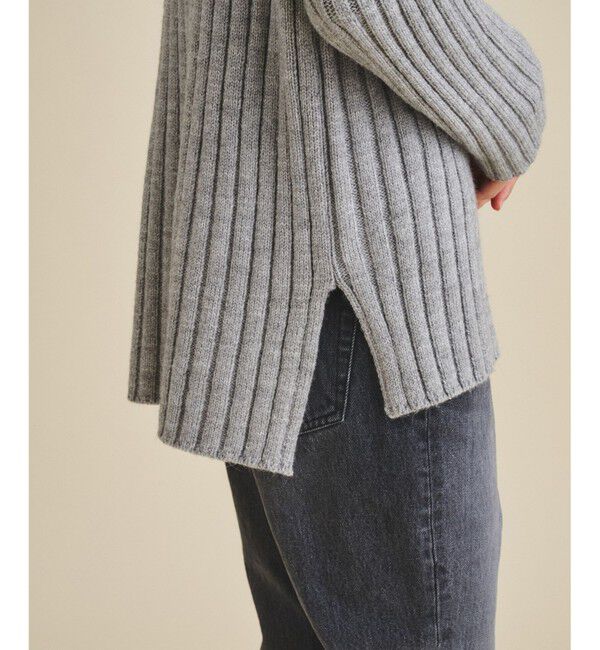  「オフタートルリブニット」|ニット・セーター|