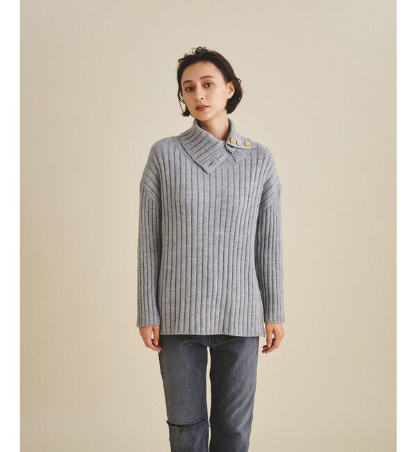  「オフタートルリブニット」|ニット・セーター|