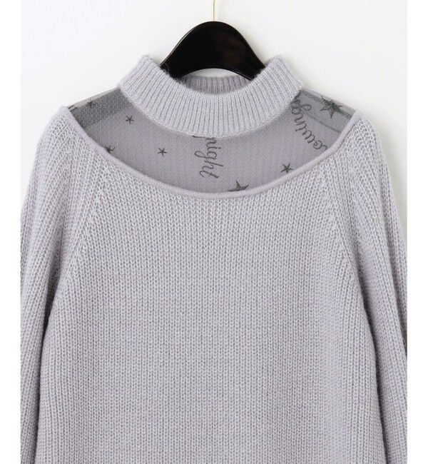  「スターチュールニットワンピース」|ワンピース|