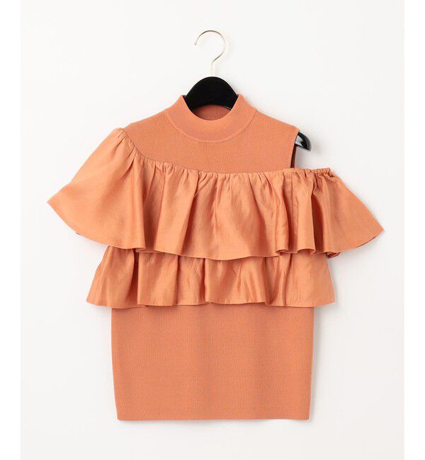  「フリルリブニットトップ」|Tシャツ・カットソー|