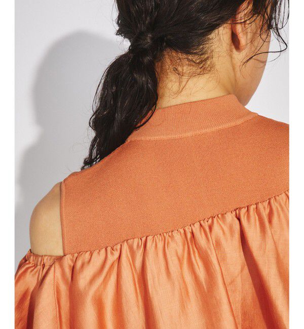  「フリルリブニットトップ」|Tシャツ・カットソー|