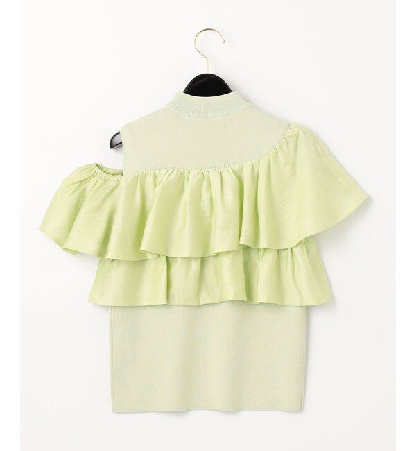  「フリルリブニットトップ」|Tシャツ・カットソー|