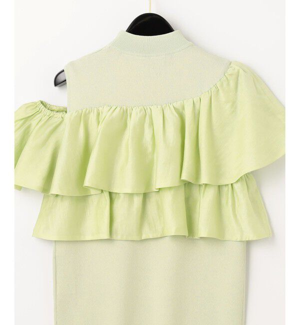  「フリルリブニットトップ」|Tシャツ・カットソー|