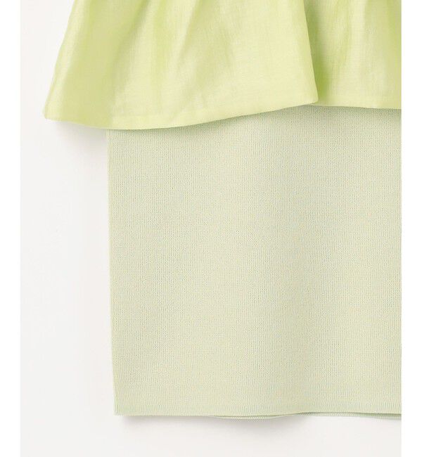  「フリルリブニットトップ」|Tシャツ・カットソー|