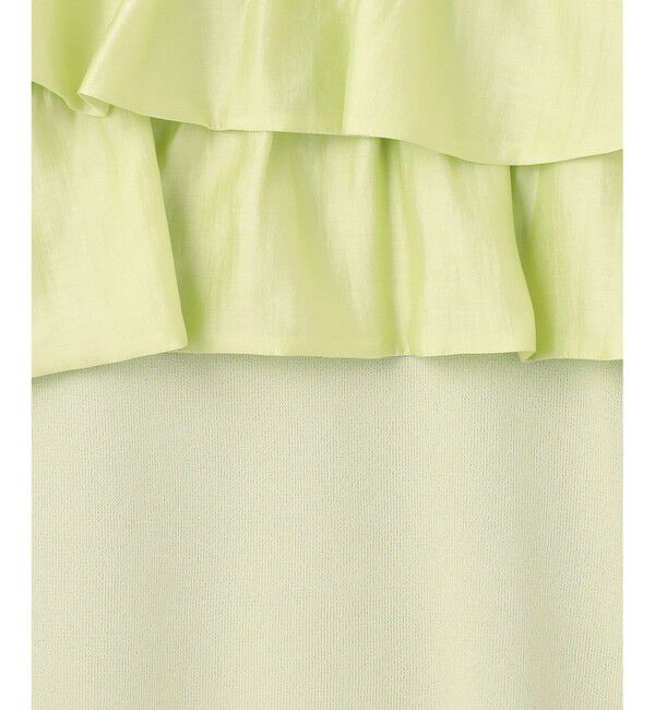  「フリルリブニットトップ」|Tシャツ・カットソー|