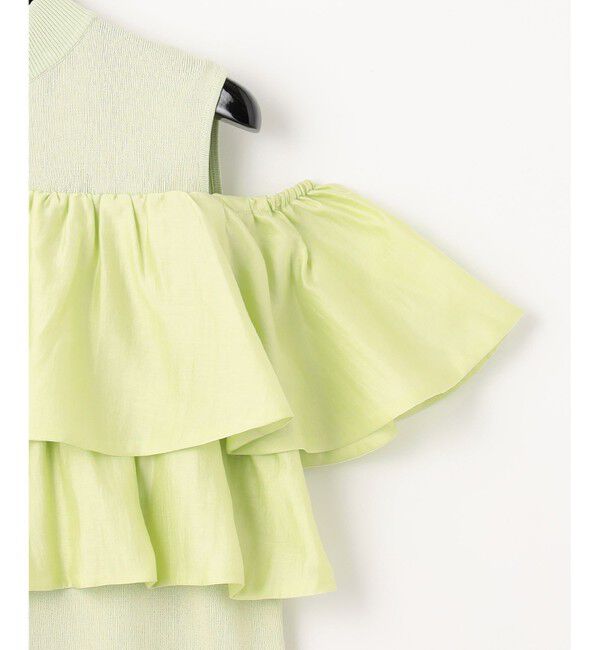  「フリルリブニットトップ」|Tシャツ・カットソー|