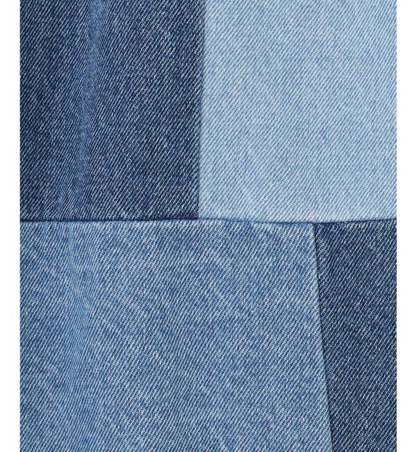  「パッチワークデニムスカート」|スカート|