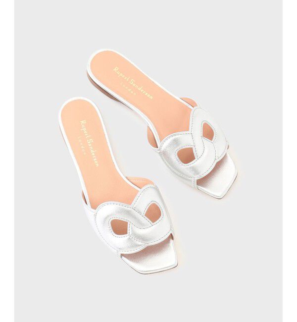  「Rupert Sanderson  シルバーサンダル」|サンダル|シルバー