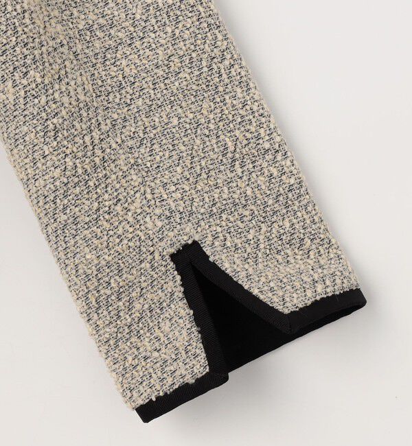 NOLLEY'S「《セットアップ対応》コンパクトインレイクルーネックジャケット」|ノーカラージャケット|