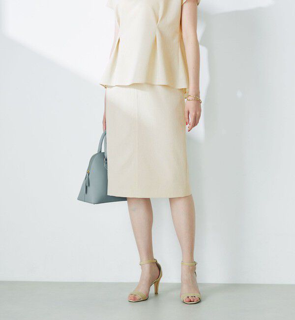 NOLLEY'S「《セットアップ対応》ウォッシャブルドライトロピカルインゴムタイトスカート」|タイト|