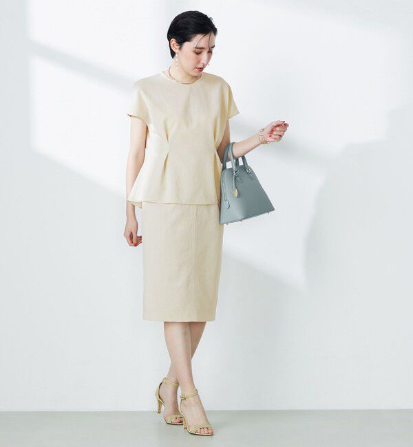 NOLLEY'S「《セットアップ対応》ウォッシャブルドライトロピカルインゴムタイトスカート」|タイト|