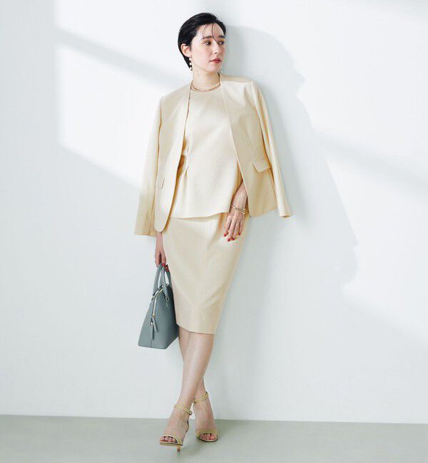 NOLLEY'S「《セットアップ対応》ウォッシャブルドライトロピカルインゴムタイトスカート」|タイト|