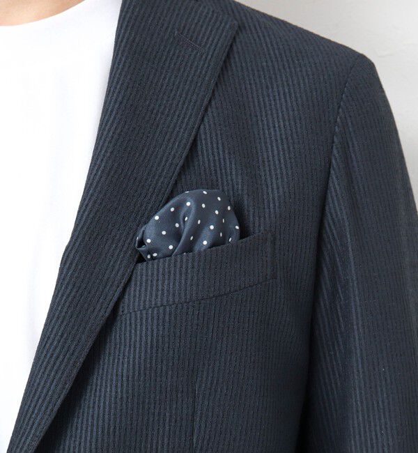 NOLLEY'S goodman「《ビジカジ/セットアップ対応》ドットサッカーストレッチジャケット 25SS」|テーラードジャケット|