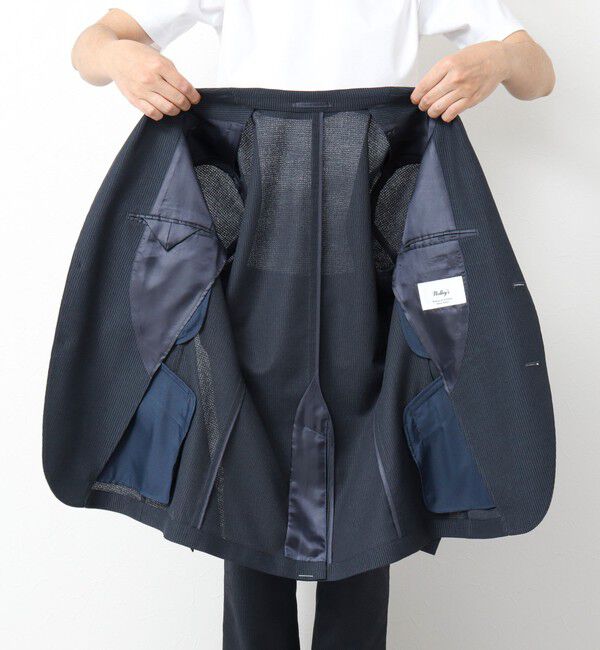 NOLLEY'S goodman「《ビジカジ/セットアップ対応》ドットサッカーストレッチジャケット 25SS」|テーラードジャケット|