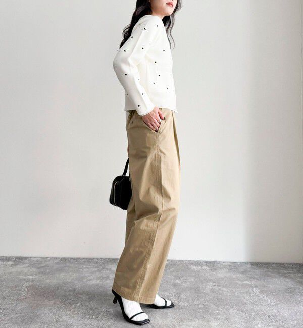 fredy emue「ハート刺繍ミラノリブカーディガン」|カーディガン|