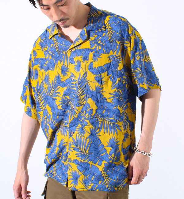 FREDY MAC「【FREDYMAC/フレディマック】レーヨンアロハシャツ オープンカラーシャツ ボタニカルプリント」|シャツ・ブラウス|