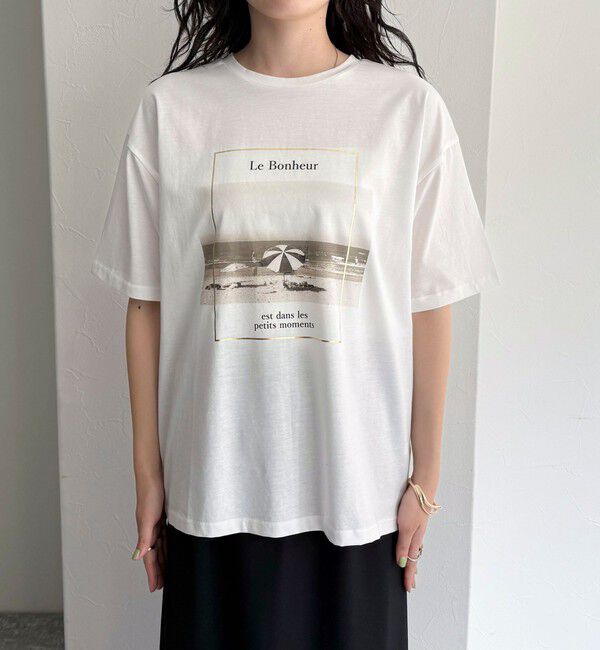 fredy emue「シルケットBEACH PHOTO Tシャツ」|Tシャツ・カットソー|