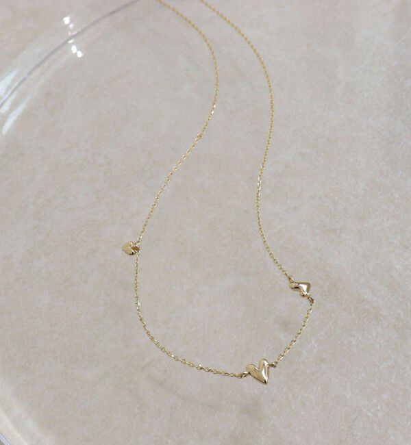 fredy emue「ランダムプチハートネックレス」|ネックレス|ゴールド