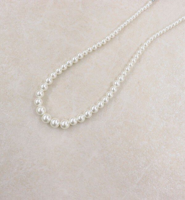 fredy emue「グラデパールリボンネックレス」|ネックレス|