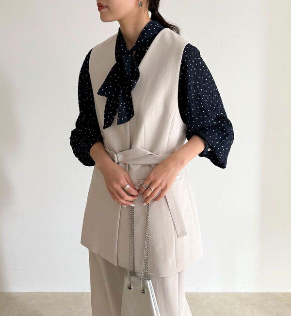 fredy emue「ハートドットボウタイブラウス」|シャツ・ブラウス|